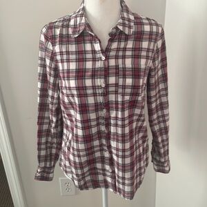 GAP Plaid Button-down Shirt boyfriend fit, small